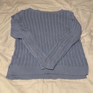 LOFT Light Blue Crew Neck Sweater